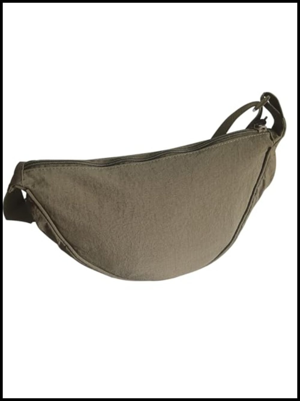 Nylon Crossbody Bag Crescent Adjustable Strap Lightweight Travel Purse